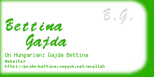 bettina gajda business card